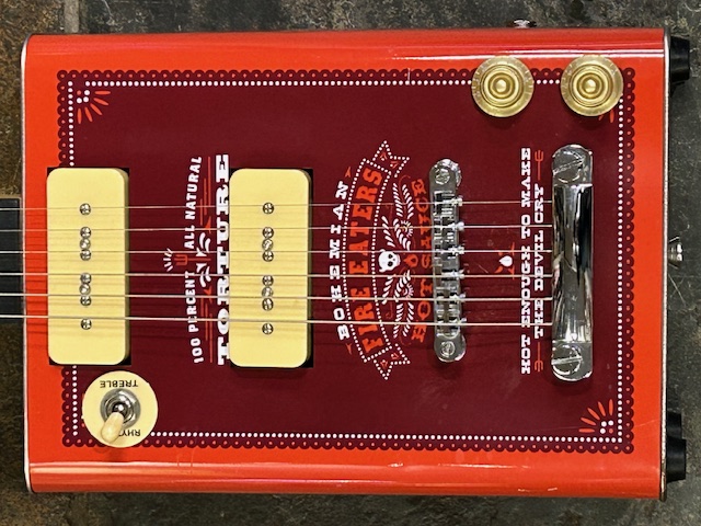 【値下げしました】BOHEMIAN ELCTRICG OIL GUITAR Bohemian Guitars Oil Can Fire Eaters Hot Sauce P90 Electric Guitar