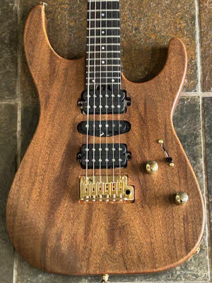 SH Charvel MJ DK24 2PT E Figured Walnut