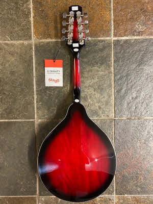 MANDOLIN ELETRICO BLUEGRASS STAGG M50E REDBURST - Musical RIFF - Loja de Instrumentos Musicais